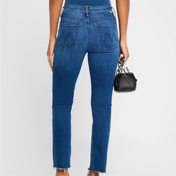 MOTHER The Mid Rise Dazzler Ankle Fray  sz27  $278 - Picture 5 of 9